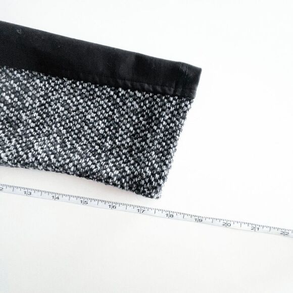 Dolcezza Special Design Women's Tweed Illusion Zip Cardigan Jacket Black Medium - Picture 5 of 7